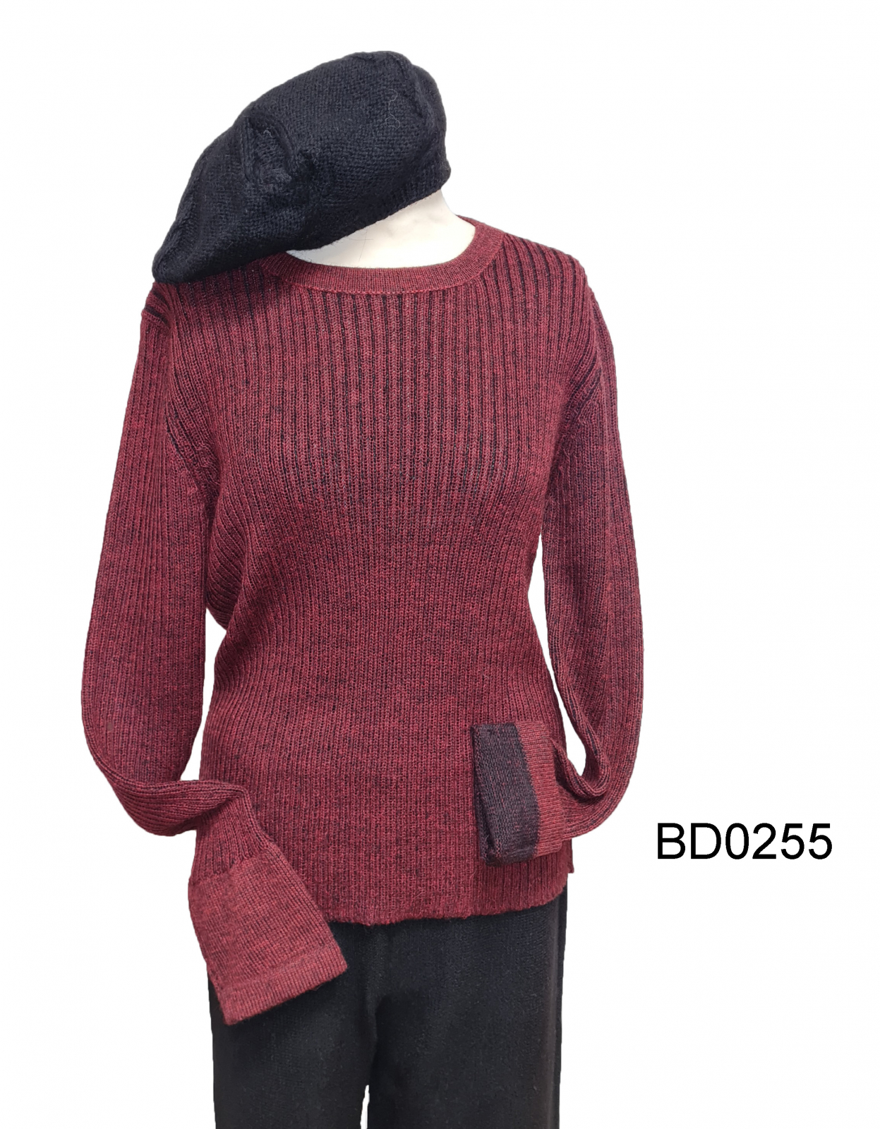 Round-Neck Alpaca Sweater for Women und Men